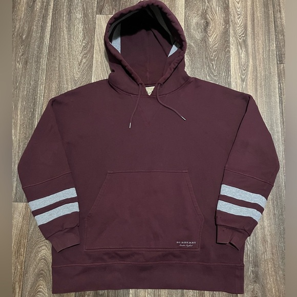 Burberry London England Runway Striped Pullover Hoodie - Picture 1 of 10